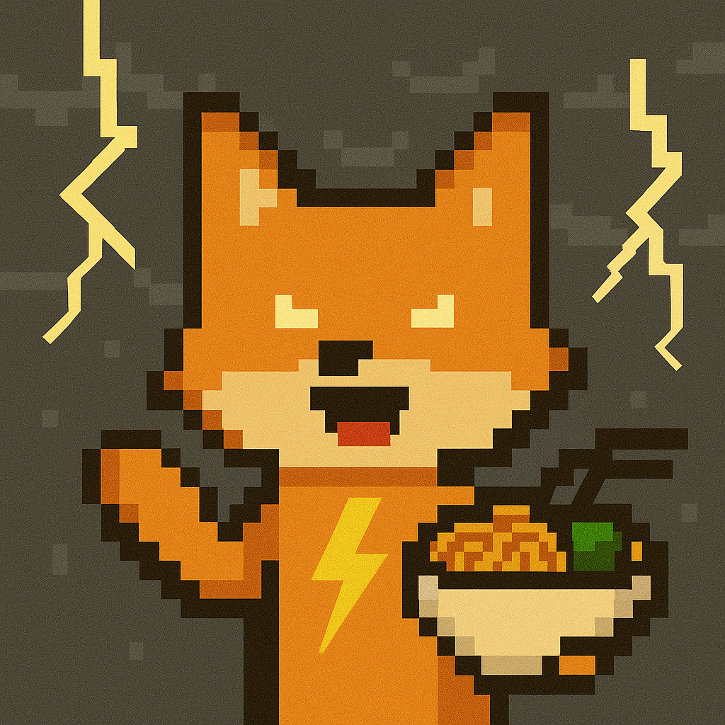 Pixel Shiba Lightning
